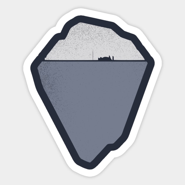 Iceberg Titanic Sticker by TEEWEB
